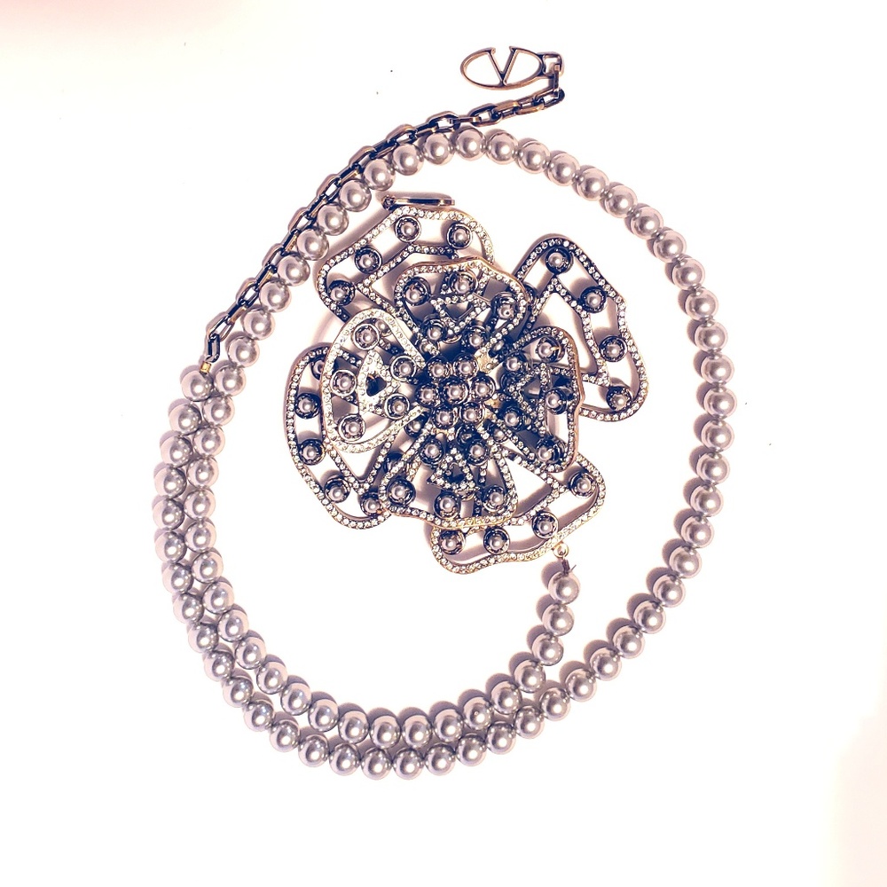 Valentino Pearl Belt Size S